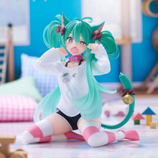 Taito Hatsune Miku (Cat Ears T-Shirt Ver) Desktop Cute - Vocaloid