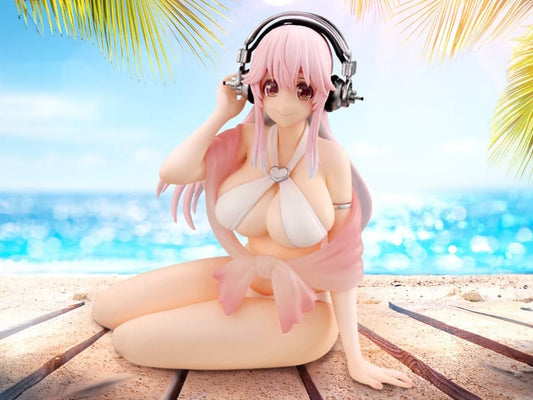 FuRyu Super Sonico (White Bikini ver.) Noodle Stopper - Super Sonico - official photo 1