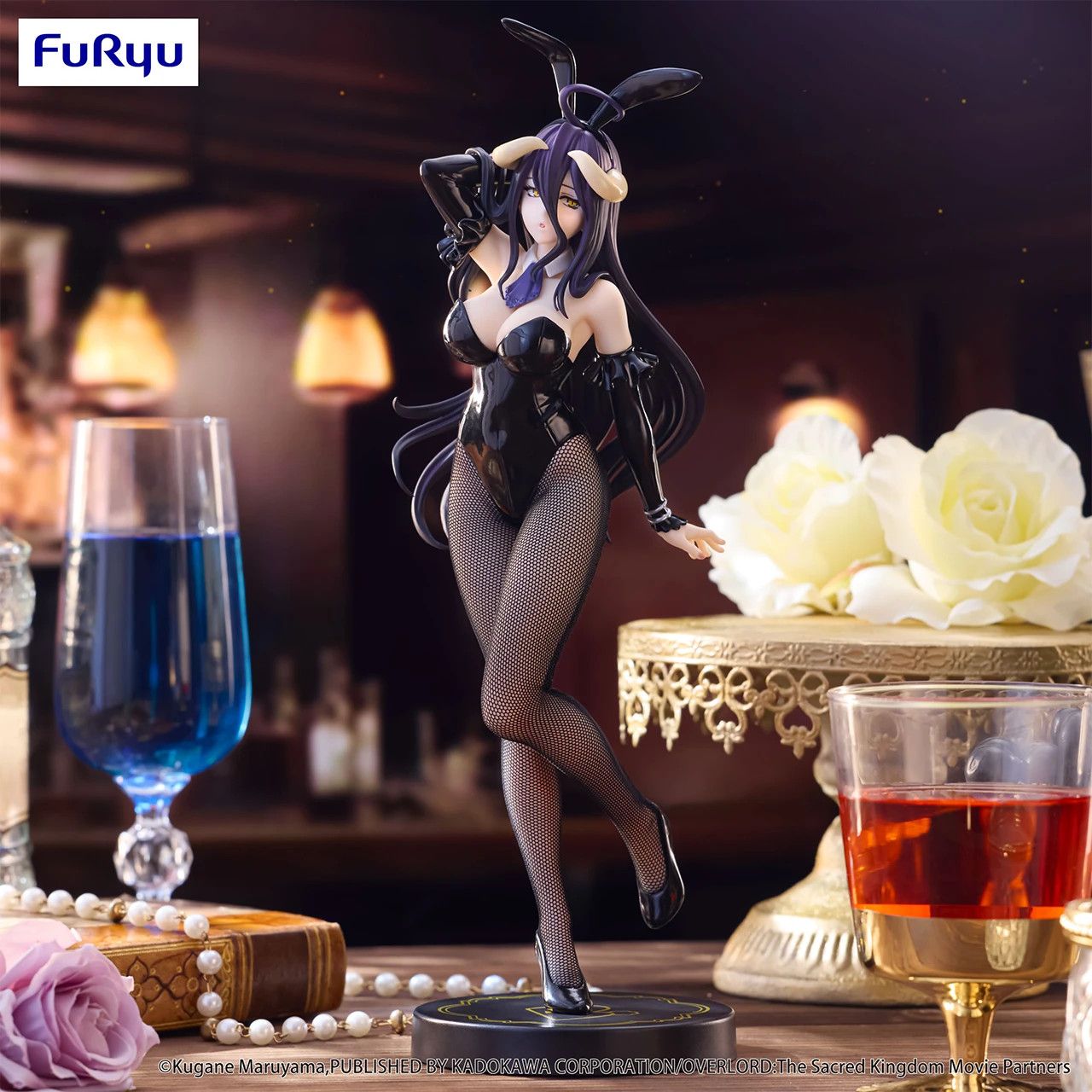 FuRyu BiCute Bunnies Albedo (Black Color Ver.) figure from the Overlord