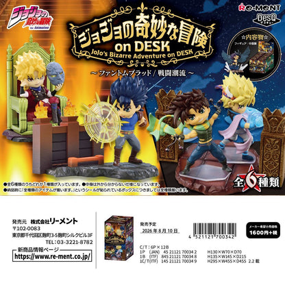 Re-Ment JoJo's Bizarre Adventure "on DESK" Phantom Blood & Battle Tendency 6-piece miniature figure set