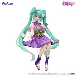 FuRyu Hatsune Miku (Flower Fairy Purple Cosmos) Noodle Stopper Figure - Piapro Characters - official photo 1