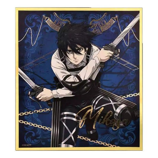 Attack on Titan The Final Season foil-stamped mini shikishi board - Mikasa Ackerman