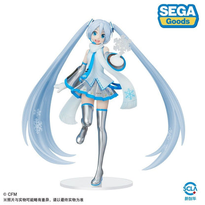 SEGA Hatsune Miku Series Luminasta Snow Miku (Snow Miku Sky Town Ver.) collectible figure