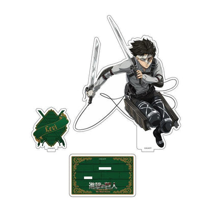 Boom Comic Eren, Mikasa, Armin, Levi (Character Emblem Base) The Final Season - Attack on Titan