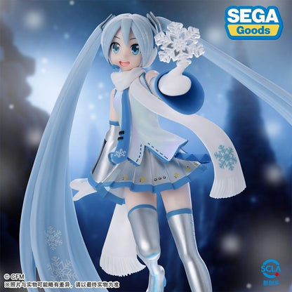 SEGA Hatsune Miku Series Luminasta Snow Miku (Snow Miku Sky Town Ver.) collectible figure