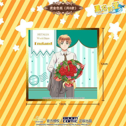 Boom Comic America, England, France, Germany, Italy, Russia, Japan, China Gold-Foil Colored Paper (Shikishi) - Hetalia: World Stars - photo 2